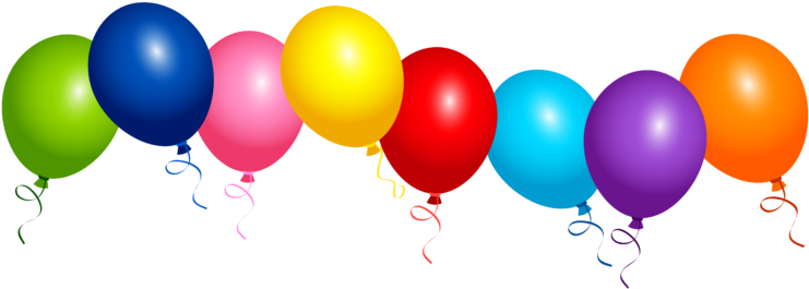 Balloons 01 Feb 2018 - Balloon Png Clipart (768x273), Png Download
