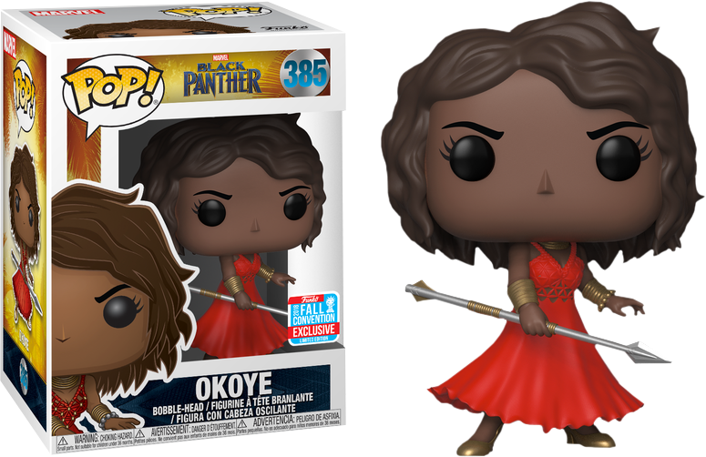 Okoye (shared Sticker) - New York Comic Con Funko Pop 2018 (480x311), Png Download