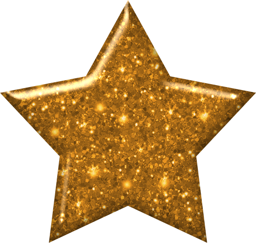 Stars ‿✿⁀°••○ Gold - Clip Art (519x494), Png Download