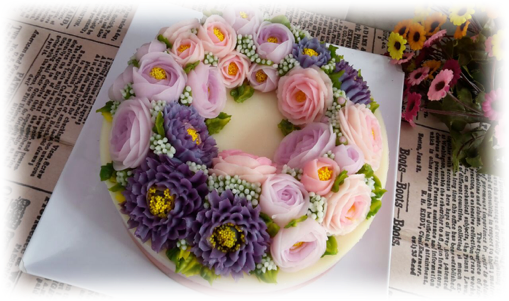 Chef Yuliana Das 3d Jelly Floral Art In Korean Style - 3d Flower Jelly Art (509x301), Png Download
