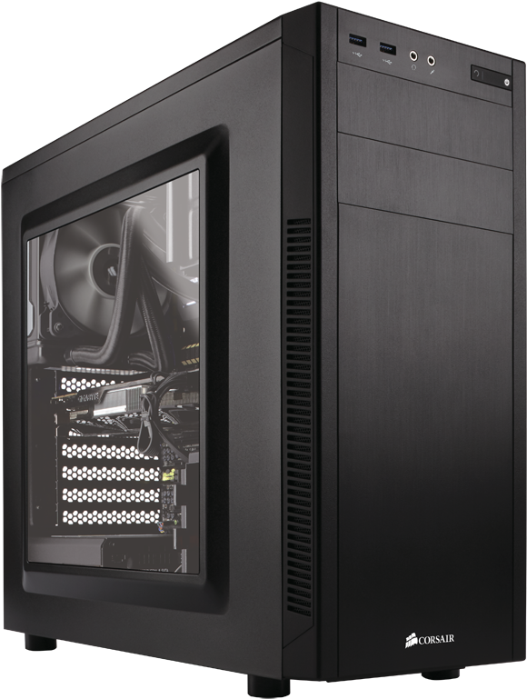Desktop-case3 - Corsair 100 R (627x800), Png Download