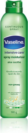 Aloe - Vaseline Aloe Spray Lotion (400x470), Png Download