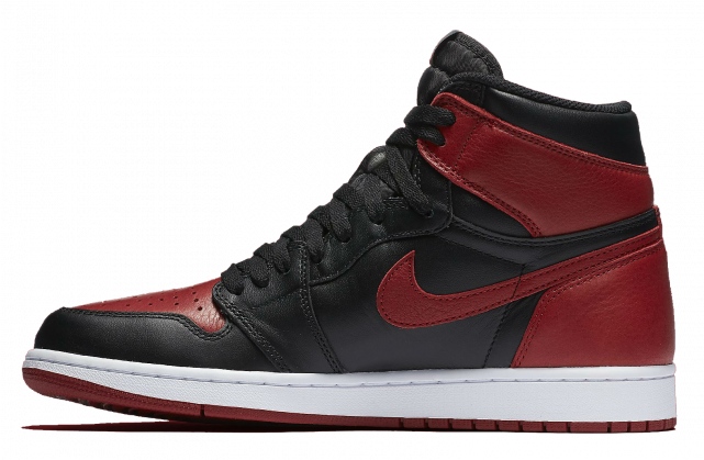Nike Air Jordan 1 Retro High Og Banned Sneaker (640x640), Png Download
