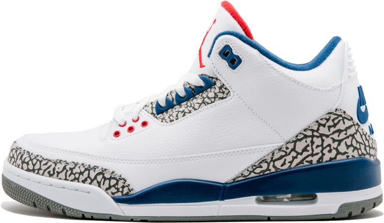 Nike Air Jordan 3 True Blue (1000x600), Png Download