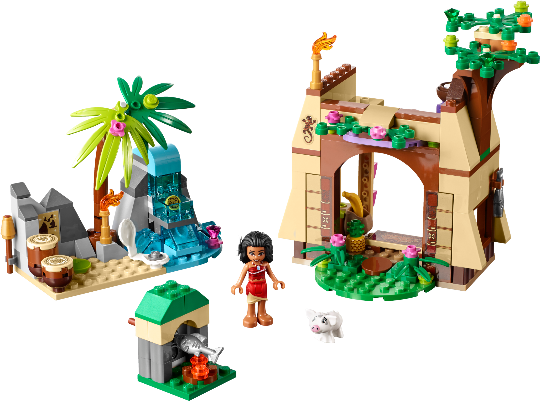 Moana's Island Adventure - Lego Disney Princess Moana Island Adventure - 41149 (2399x1800), Png Download