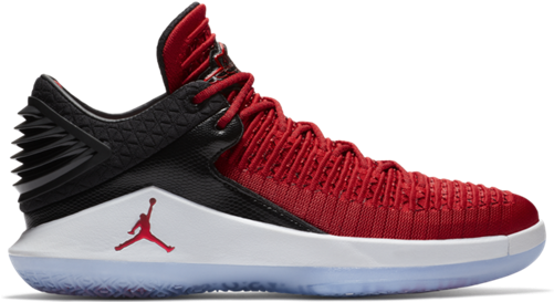 Air Jordan Xxxii Low Bg 'university Red/black' - Jordan 32 Low Michigan (500x500), Png Download