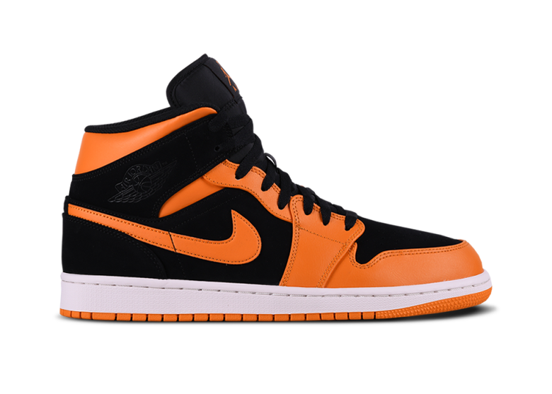 Air Jordan 1 Mid Orange Peel (780x557), Png Download