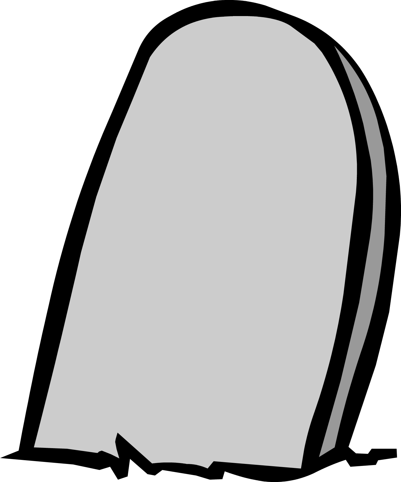 Club Penguin Wiki - Headstone (1398x1680), Png Download