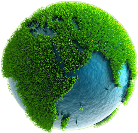 Green Earth Small - World Earth Day 2017 (500x459), Png Download
