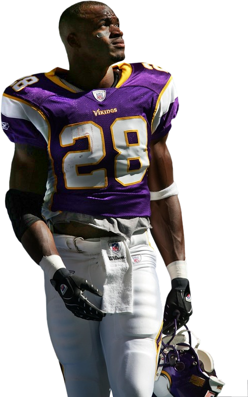 Adrian Peterson Calls Nfl “modern-day Slavery” - Adrian Peterson Cutout (490x784), Png Download