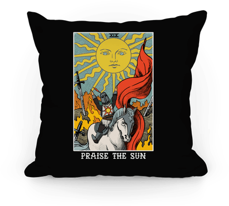 Praise The Sun Tarot Card Pillow - Tarot Praise The Sun (484x484), Png Download