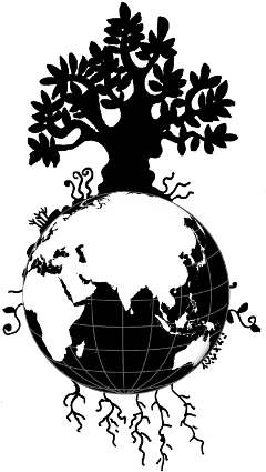 Green Earth - World Map (379x500), Png Download