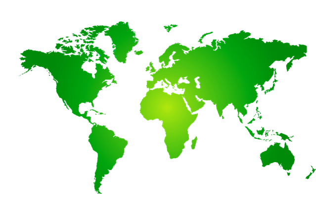 217670383 Orig - World Map Blue And White (700x465), Png Download