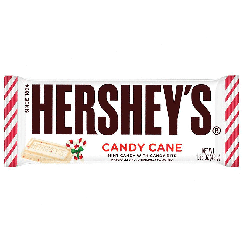 Hershey's Candy Cane Bar 43g - Hershey Chocolate Bar Cookies And Cream (800x800), Png Download