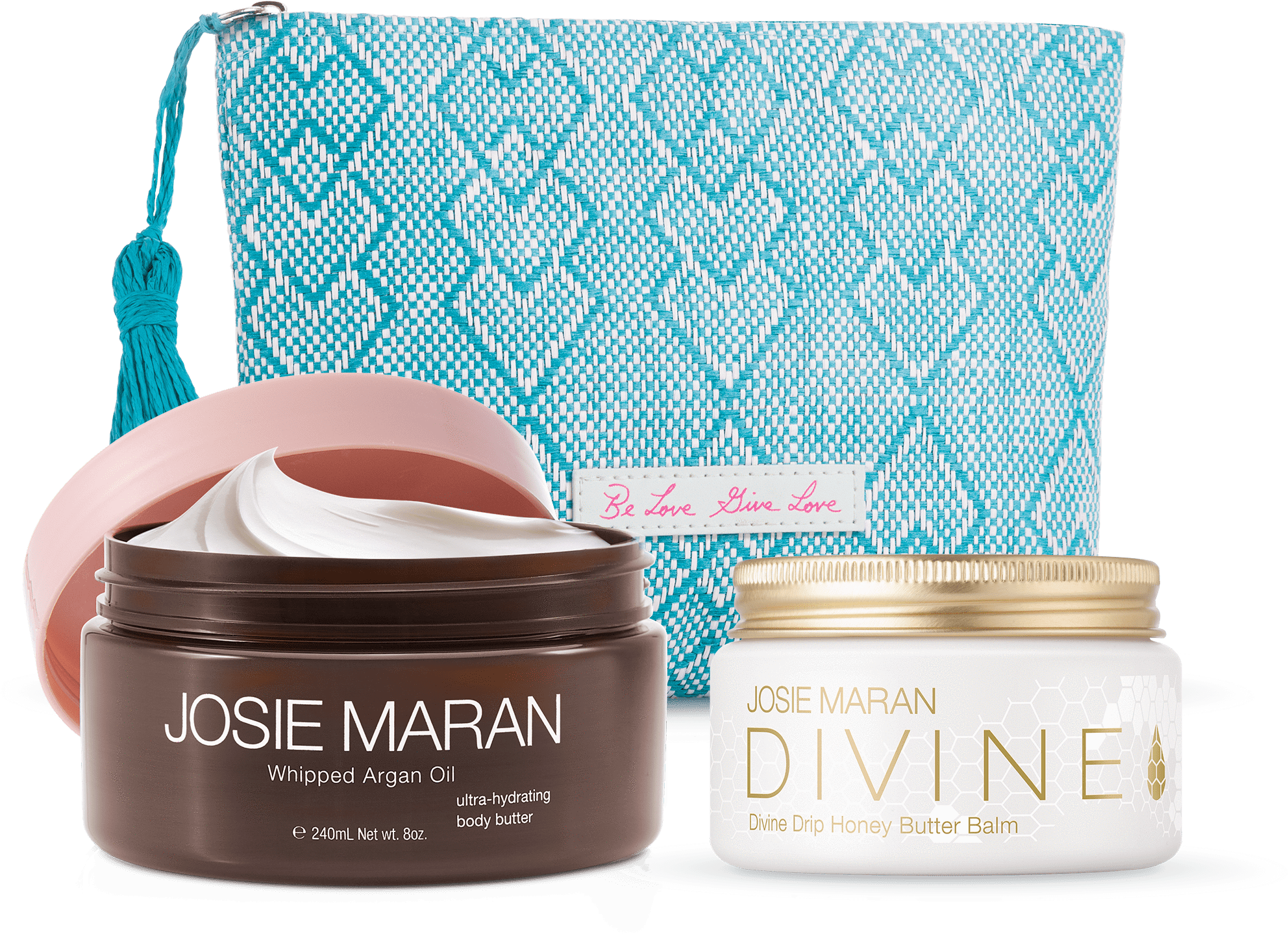 Nourish And Protect Set - Josie Maran Cosmetics - Mango Whipped Argan Oil Body (2048x2048), Png Download