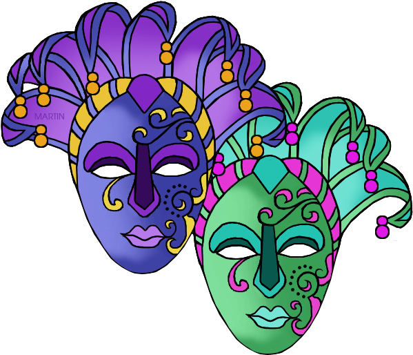 Mardi Gras Masks - Masks (629x536), Png Download