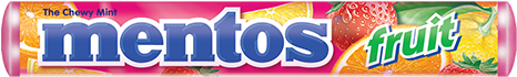Mentos Fruit Chewy Mints - Perfetti Van Melle Mentos Fruit Candy - 1.32 Oz Packet (500x500), Png Download