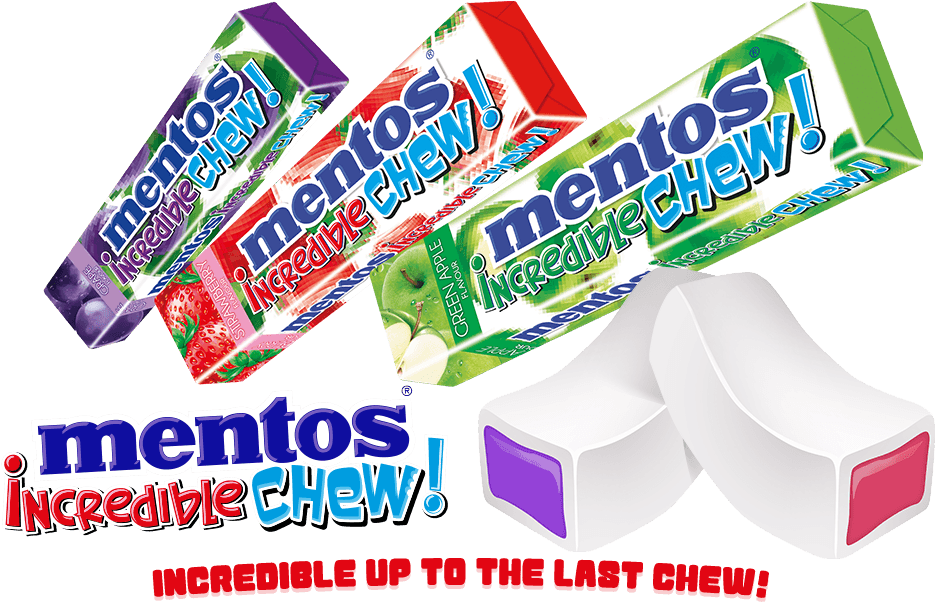 Share - 6 X Mentos Bag Fruit Candy 405g (1024x768), Png Download