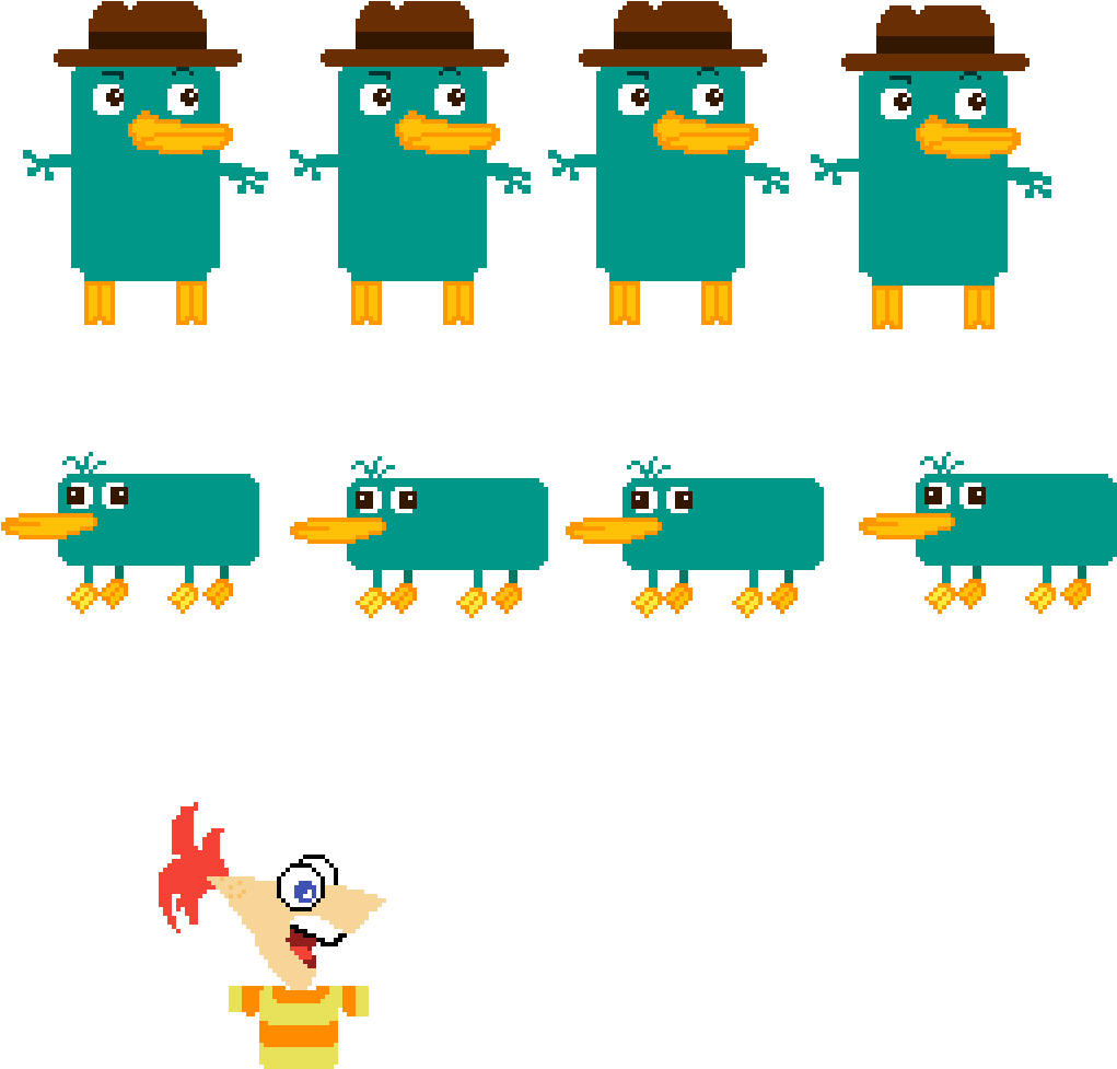 Perry, Phineas, And Ferb (1200x1200), Png Download