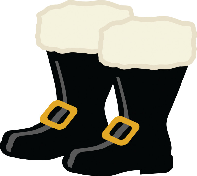 Santas Cliparts - Santa Claus Boots Clipart (800x715), Png Download