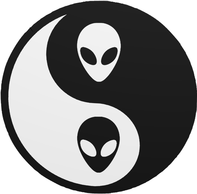 Yin Yang Tumblr Transparent - Yin Yang Vaporwave (1185x1024), Png Download
