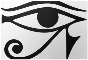 Auge Des Horus / Ra Gespiegelt Auge Des Thot Poster - Egyptian Eye (400x400), Png Download