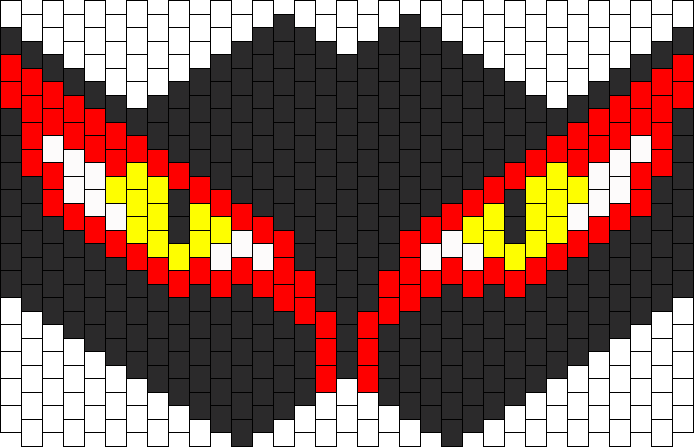 Snake Eyes Taller Kandi Mask - Furry Kandi Mask Patterns (694x447), Png Download