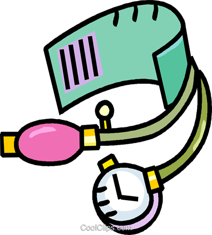 Blood Pressure Cups Royalty Free Vector Clip Art Illustration - Cartoon Blood Pressure Cuff (433x480), Png Download