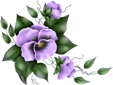 Pansies Purple - Pansies Flower Transparent Png (400x304), Png Download