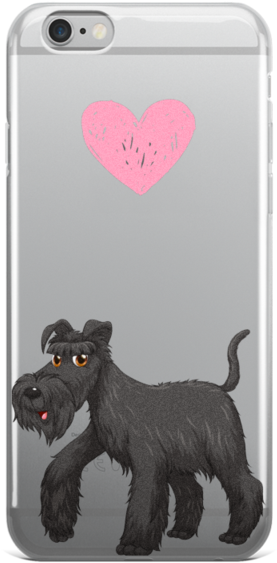 Heart Giant Schnauzer Iphone Case - Life Is Better With A Miniature Schnauzer Scrapbook (800x800), Png Download
