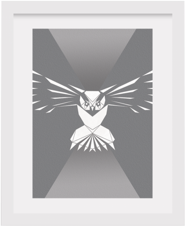 Art Work - Yellow Owl (520x520), Png Download