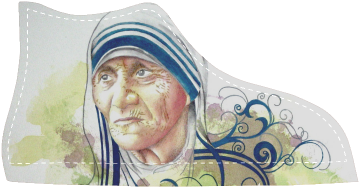 Mother Teresa Women's High Top Canvas Shoes - Comfort (500x500), Png Download