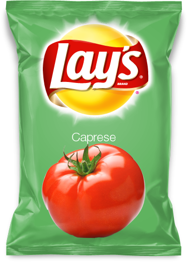 Caprese Potato Chips Don't These Sound Amazing Vote - Lays Grilled Cheese (371x521), Png Download