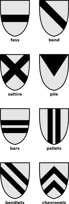 House Targaryen Sigil Black And White - Battune Sinister Coat Of Arms (230x677), Png Download