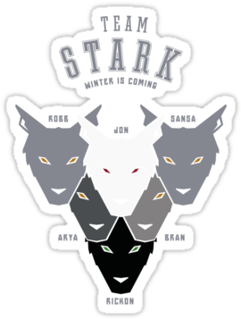 House Stark Sigil Png - Bran Sansa Arya Stark Memes (375x360), Png Download