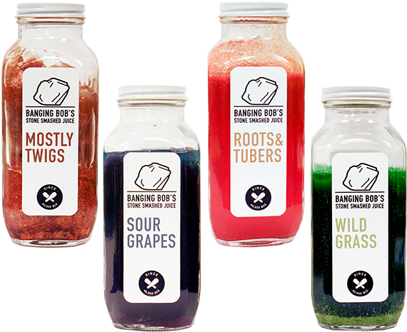 Banging Bob's Stone Smashed Juice - Glass Bottle (648x648), Png Download