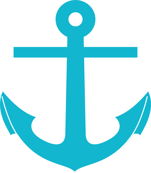 Navy Anchor Clip Art Free - Anchor Stationery Note Card Set (522x598), Png Download