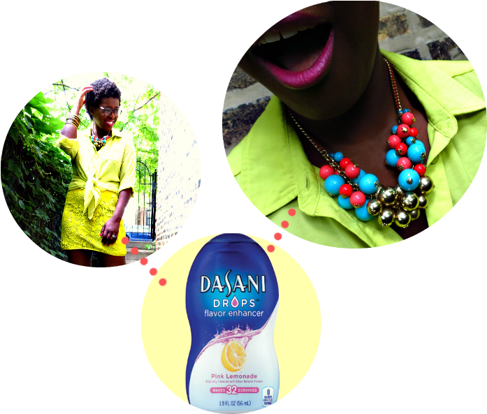 Dasani Drops Show Your Summer Color - Dasani Drops 2 Oz Bottles - Pack Of 4 - Pink Lemonade (850x638), Png Download