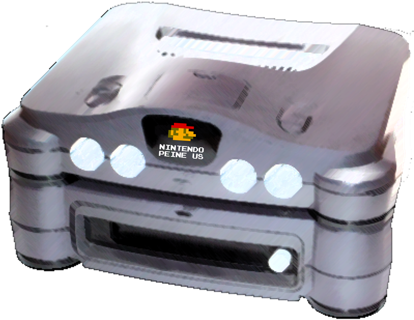 Nintendo - Nintendo 64 (1388x1089), Png Download