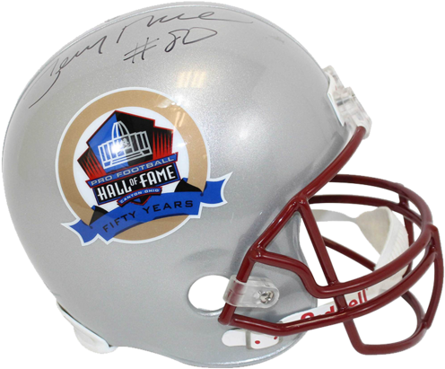 Helmets - Jerry Rice Signed Helmet - Hof F S Hologram Coa (500x500), Png Download