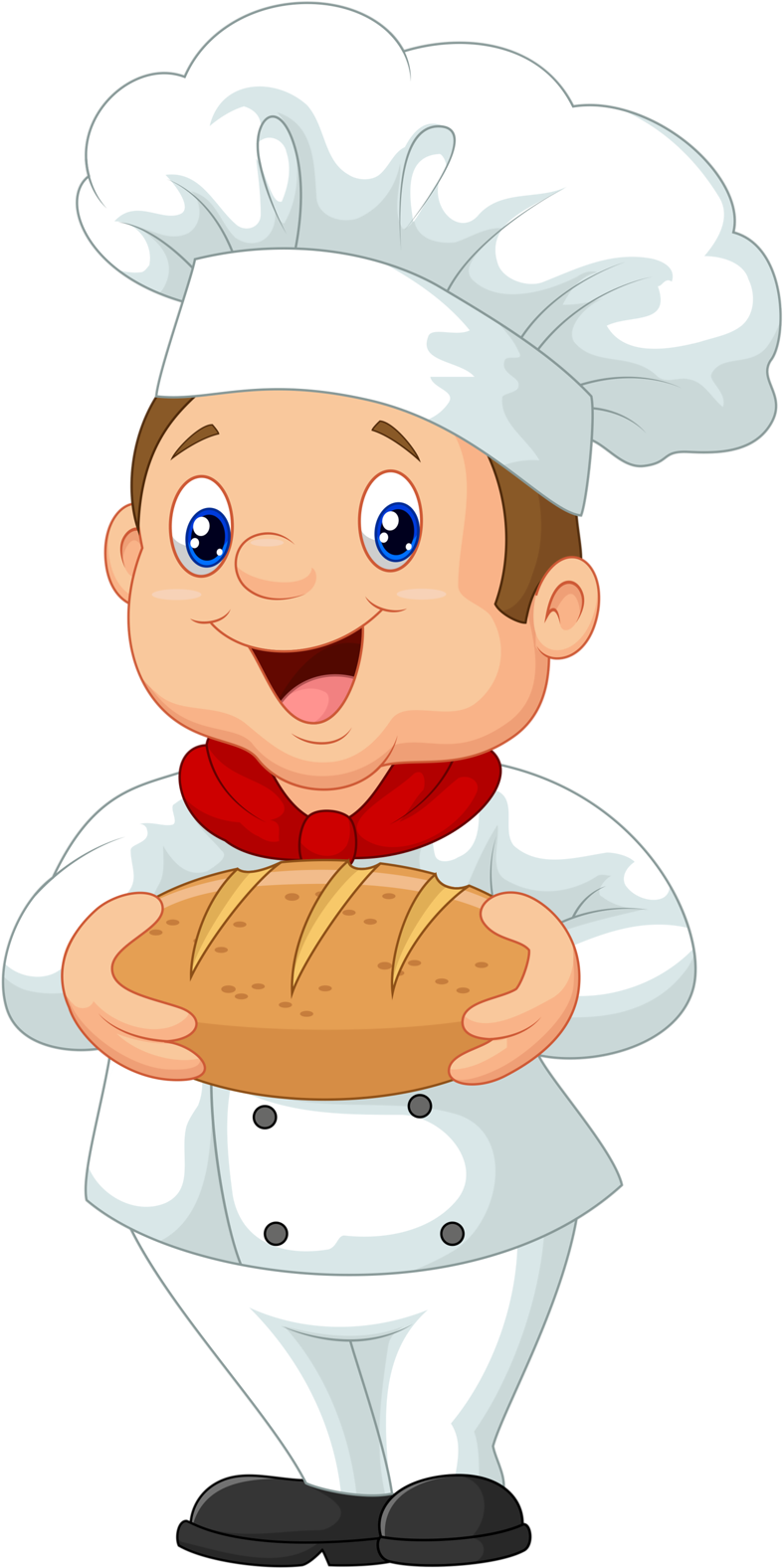 1 [преобразованный] - Cartoon Picture Of Baker (800x1600), Png Download