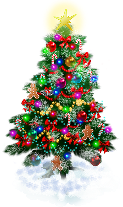 Cold Island Big Tree Holiday - Christmas Day (420x685), Png Download