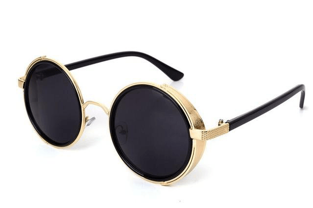 Steampunk Sunglasses - Women And Men Vintage Sunglasses Metal Frame Uv400 (640x640), Png Download
