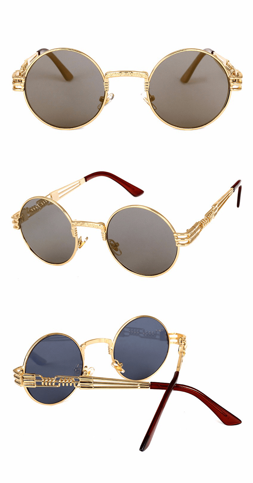 Steampunk Sunglasses - Retro John Lennon Steampunk Sunglasses (1624x1624), Png Download