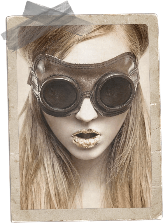 Whatever You'd Call This Gold-lipped Steampunk Fairy - Thumbnail (576x766), Png Download