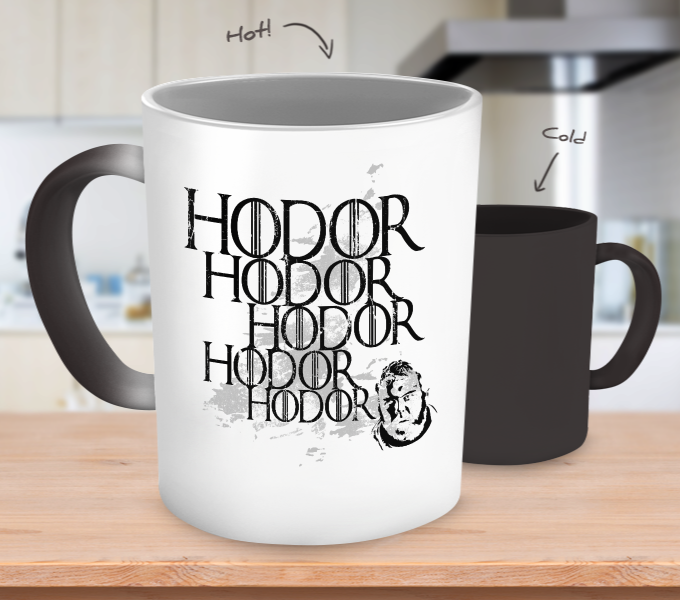 Hodor Color Changing Mugs & Coffee Cups - Color Changing Coffee Mug - Christian Gifts (680x600), Png Download