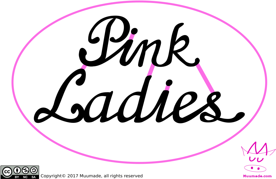 Grease Pink Lady Logo - Grease (1000x707), Png Download