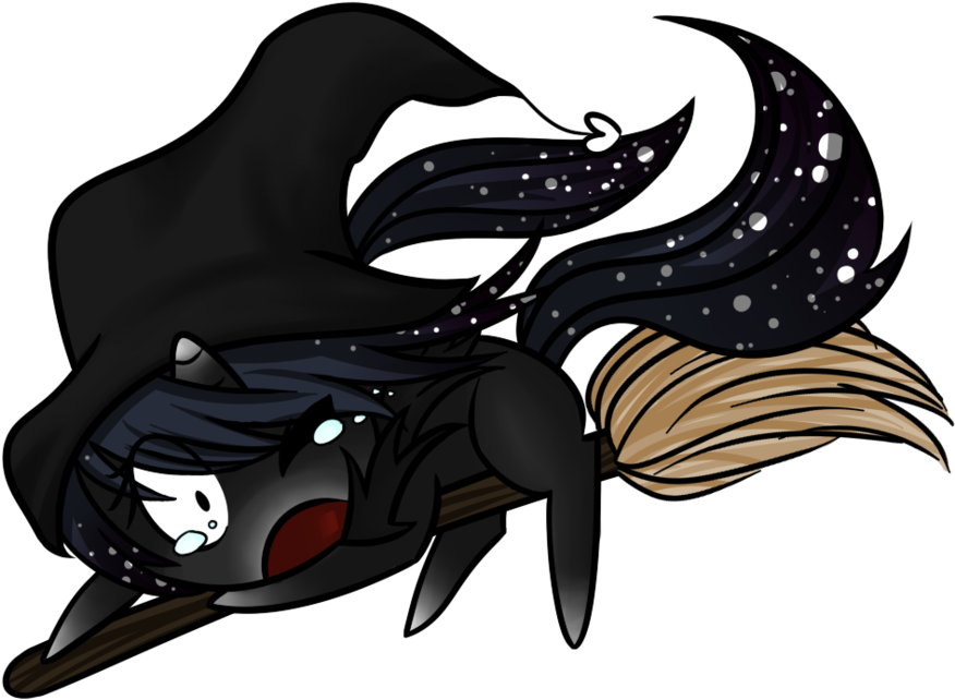 Miss-vani, Broom, Crying, Flying, Flying Broomstick, - Illustration (900x663), Png Download