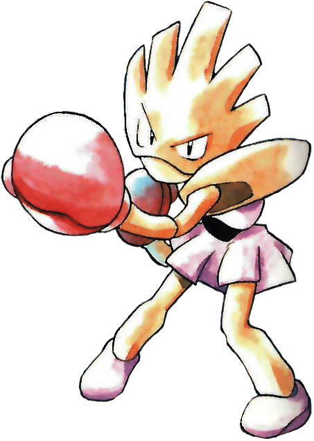 #107 Hitmonchan Original 151 Pokemon, Color Games, - Hitmonchan (453x635), Png Download