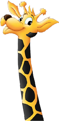 Giraffe Long Neck Clipart (400x400), Png Download